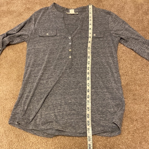 ❤️ 2 for $10 Gray 3/4 Sleeve Shirt - Picture 5 of 8